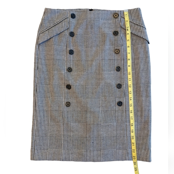 CALVIN KLEIN | Double-Button Pencil Skirt Size (6) - Picture 9 of 12